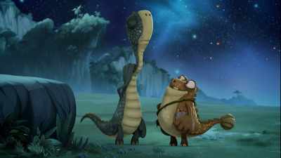 -Okay, Bill, you're up!
-(Groans nervously) - Gigantosaurus