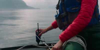 Okay, blue is secured on the anchor. - Fathom