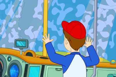 Okay, class, look for cold virus,
the thing that makes you sick. - The Magic School Bus Rides Again