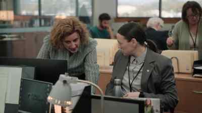 -Okay.
-[computer beeps] - The Office