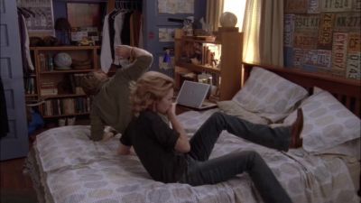 Okay, my discomfort meter
is pretty much peaked. - One Tree Hill