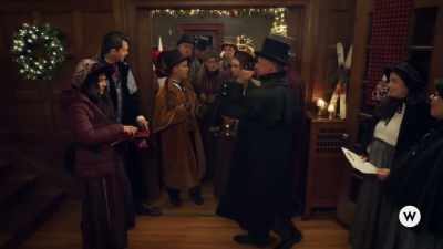 Okay, everyone. So,
just stay bundled up - We Wish You a Married Christmas