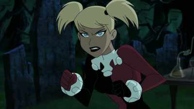 Okay, fugly! You just bought yourself
a first-class beating. - Batman and Harley Quinn
