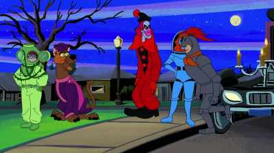 Okay, gang, let's split up,
and nab us some convicts. - Trick or Treat Scooby-Doo!
