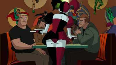Okay, we got one Power Girl jumbo combo... - Batman and Harley Quinn