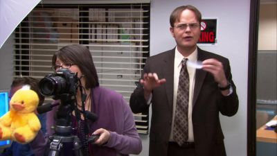 - Okay, hold on
a second, folks. - The Office