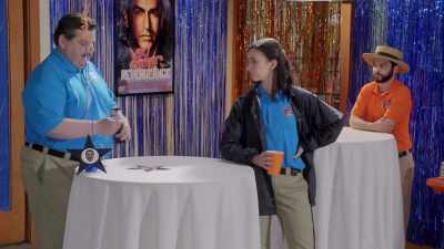 -Okay, honey, I, uh, finally found that cattle prod you needed. - Rob Riggle's Ski Master Academy