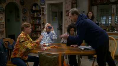Okay, I got the candy
in three piles -- - The Conners