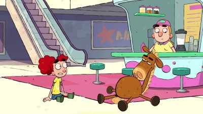 - Okay, I--I can see again.
Where are we? - It's Pony