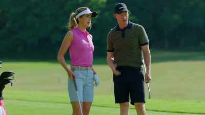 Okay, I told you, aim 15
yards to the left. Here. - Love on the Right Course
