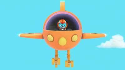 Okay, I'll grab Sandy's
plane with my talons - Top Wing