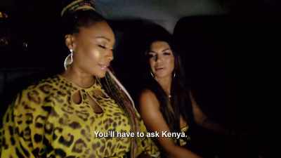 - Okay, I'm dizzy from all
the turning and stuff. - The Real Housewives Ultimate Girls Trip