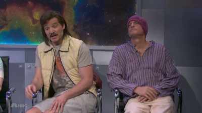 ‫Okay.
‫I'm ready, Chad.
‫My bad! - SNL50: The Anniversary Special