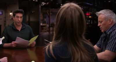 Okay, this is from "The One Where Everyone Finds Out." - Friends: The Reunion