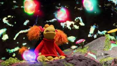 Okay, just acknowledge the thoughts
and softly let them go. - Fraggle Rock: Back to the Rock