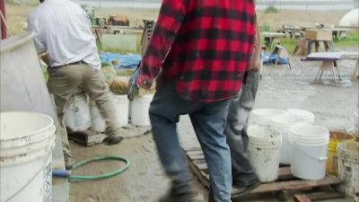 OKAY, JUST DUMP
THAT BUCKET RIGHT IN THERE. - Dirty Jobs