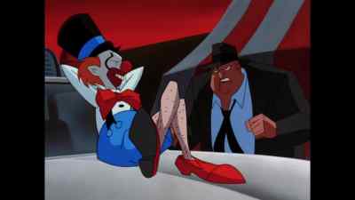 Okay, Mr. Happy, off the car. - The New Batman Adventures