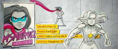 Okay, Ms. Marvel arrives,
and just in time, - The Marvels