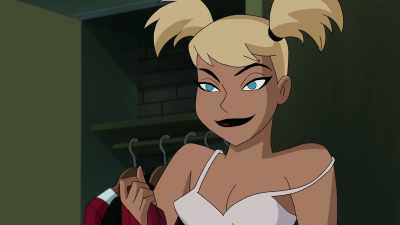 Okay, now, don't be getting any funny ideas. - Batman and Harley Quinn