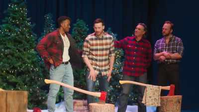 Okay and now we have Sam Parker. - Me and Mr. Christmas