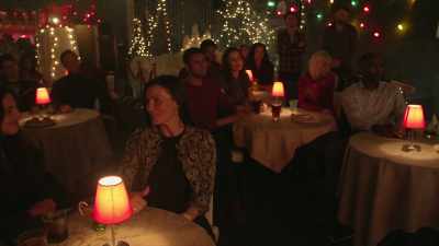 Okay. Now, remember,
holiday happy hour is open mic, - Christmas Stars