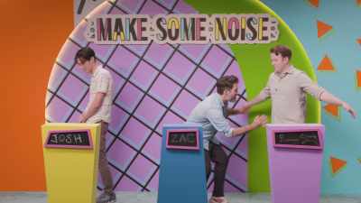 - "Okay, and now the final touch, - Make Some Noise