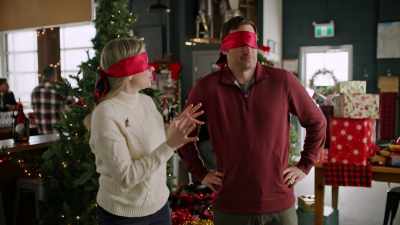 Okay. Oh, uh,
do we have a safe word - Snowy with a Chance of Christmas