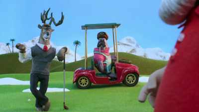 Okay, okay.
A hole-in-one - Santa Inc.