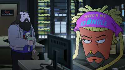 Okay, okay,
everyone give Phoenix some space - Aqua Teen Forever: Plantasm