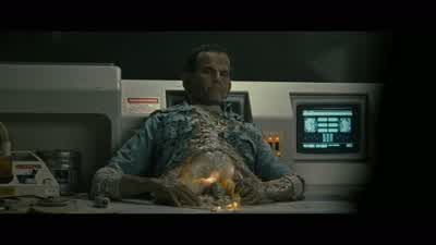 Okay okay OkayWhat if we use the cryo fuel to freeze the root of the tailMaybe if it's frozen it won't choke herThat could work - Alien: Romulus