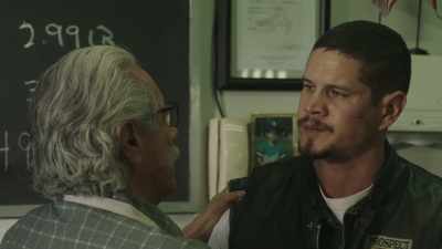 - Okay, Pop.
- Promise me. - Mayans M.C.
