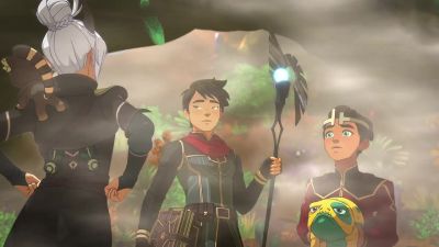 Okay, Rayla, you ready to use
those keen Moonshadow skills? - The Dragon Prince