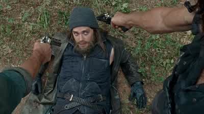 Okay. You gonna shoot me over a truck? There's a lot of food on that truck. The keys, now. I think y - The Walking Dead