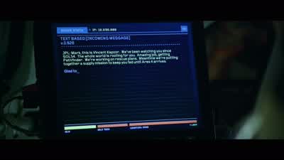 Okay he says They don't know I'm aliveWhat the F wordF word in gerund formF word again is wrong with you - The Martian