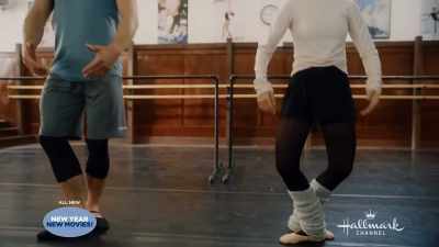 Okay, second,
right here into plié fifth, - Taking a Shot at Love