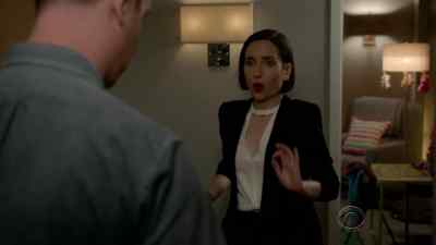 Okay. She's wearing
her pajamas backwards, - Life in Pieces