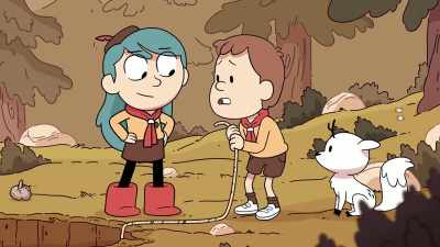 -Okay. Should I lower you down?
-No, thanks. I'd rather jump. - Hilda