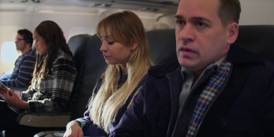 Okay, so we are boarded and strapped in - The Flight Attendant