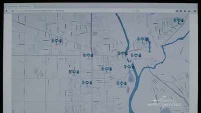 Okay, so,
here's a map of our town, - Garage Sale Mystery: Murder By Text