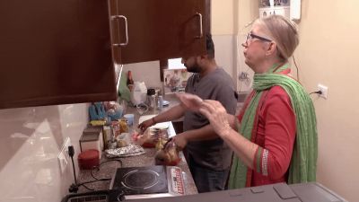 OKAY, SO I WAS GOING TO USE THIS WHOLE HALF. - 90 Day Fiancé: The Other Way