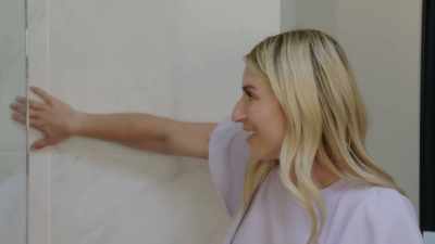 Okay, so this is porcelain
tile, it's large-format - Help! I Wrecked My House