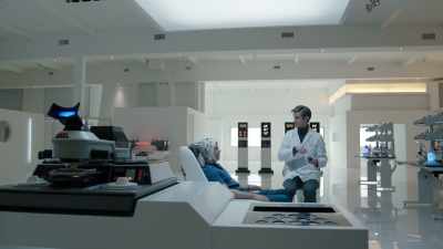 Okay. So, as the machine
extracts and scans your DNA, - Weird City