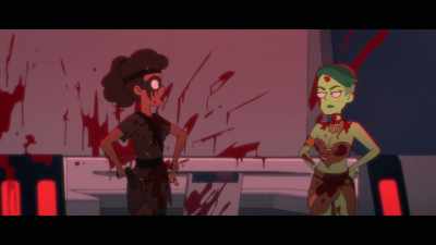 - Okay, sorry. Look, you can just
be my generic warrior henchman. - Star Trek: Lower Decks