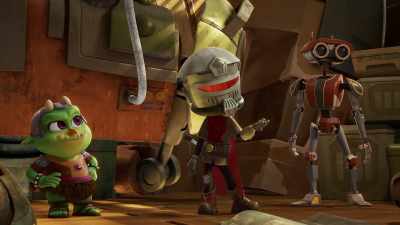 -Okay! [speaks Poobian]
-[chuckles] - Star Wars: Young Jedi Adventures