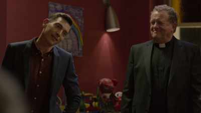 Okay, stop
blowing my horn, Father. - Loudermilk