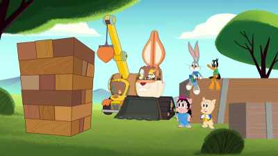 Okay, stop. This looks
like a good spot. - Bugs Bunny Builders