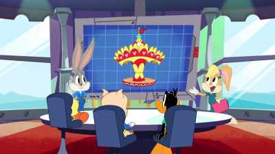 Okay, team, let's
imagine a merry-go-round - Bugs Bunny Builders
