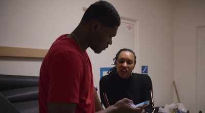 - Okay. That's...
- And then you quickly took it out - Last Chance U: Basketball