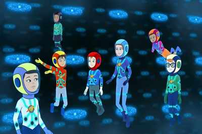 Okay. That's what
the streams of light represent. - The Magic School Bus Rides Again