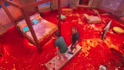 Okay, but the bed
is much higher - Floor Is Lava